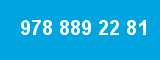 978 889 22 81 978 889 22 81